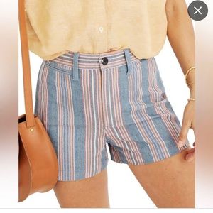 Madewell Emmet shorts size 25 - rainbow stripe